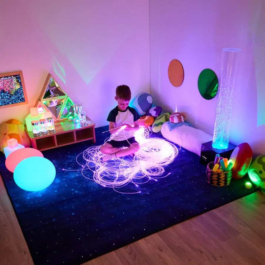 Clearance Rechargeable Fibre Optic Sparkle Rug Touch, Sound & Aromas