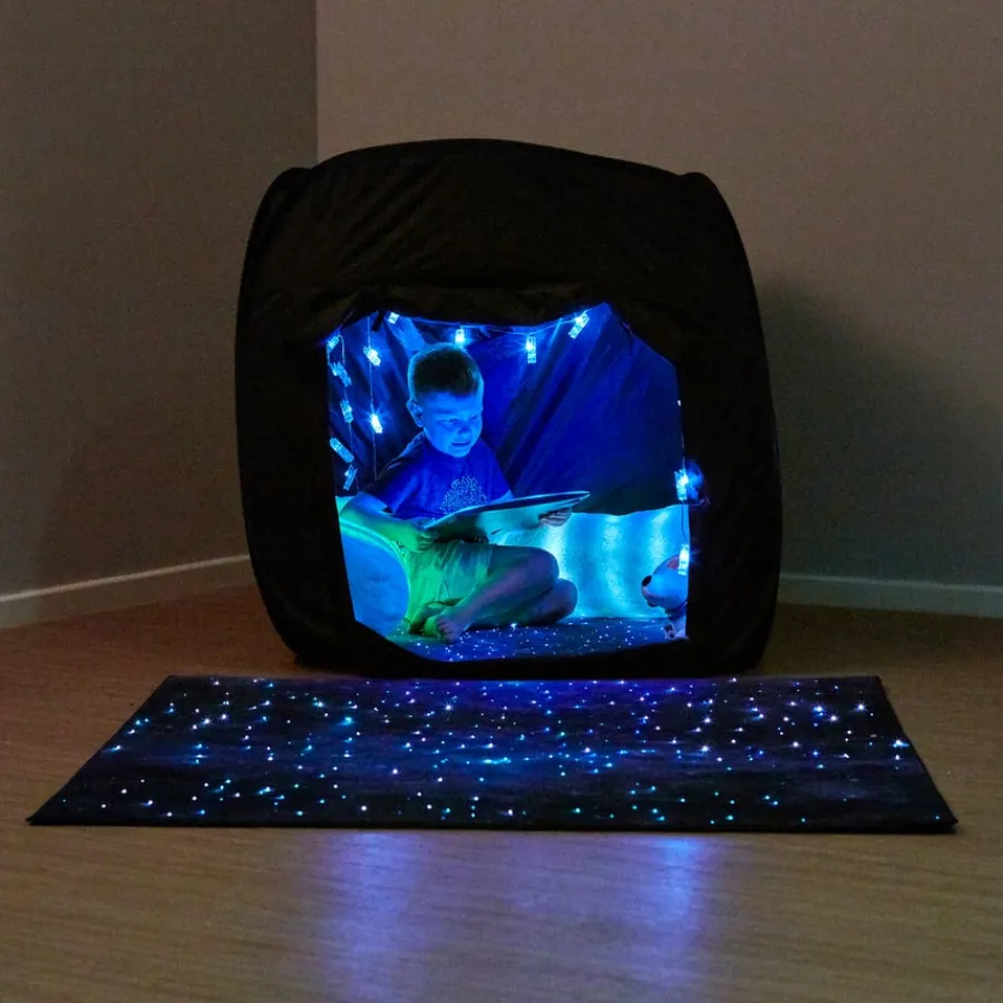 Clearance Rechargeable Fibre Optic Sparkle Rug Touch, Sound & Aromas