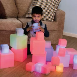 Sensory ICT Glow Construction Blocks 12pk Light Up Learning|Shop The Full Range