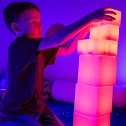 Sensory ICT Glow Construction Blocks 12pk Light Up Learning|Shop The Full Range