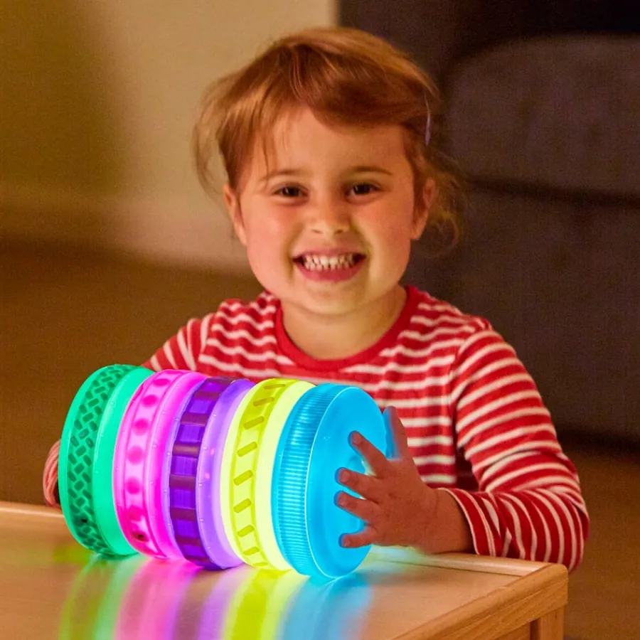 Best Sensory Stacking Glow & Texture 5pk Light Up Learning|Technology
