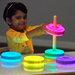 Best Sensory Stacking Glow & Texture 5pk Light Up Learning|Technology