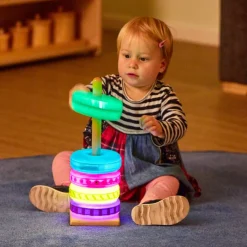 Best Sensory Stacking Glow & Texture 5pk Light Up Learning|Technology