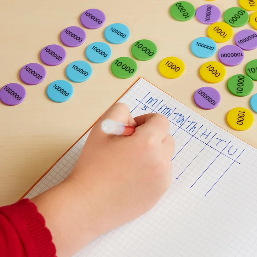 Discount Singapore Colours Place Value Counters Expansion 1750pk Exploring Numbers|Number