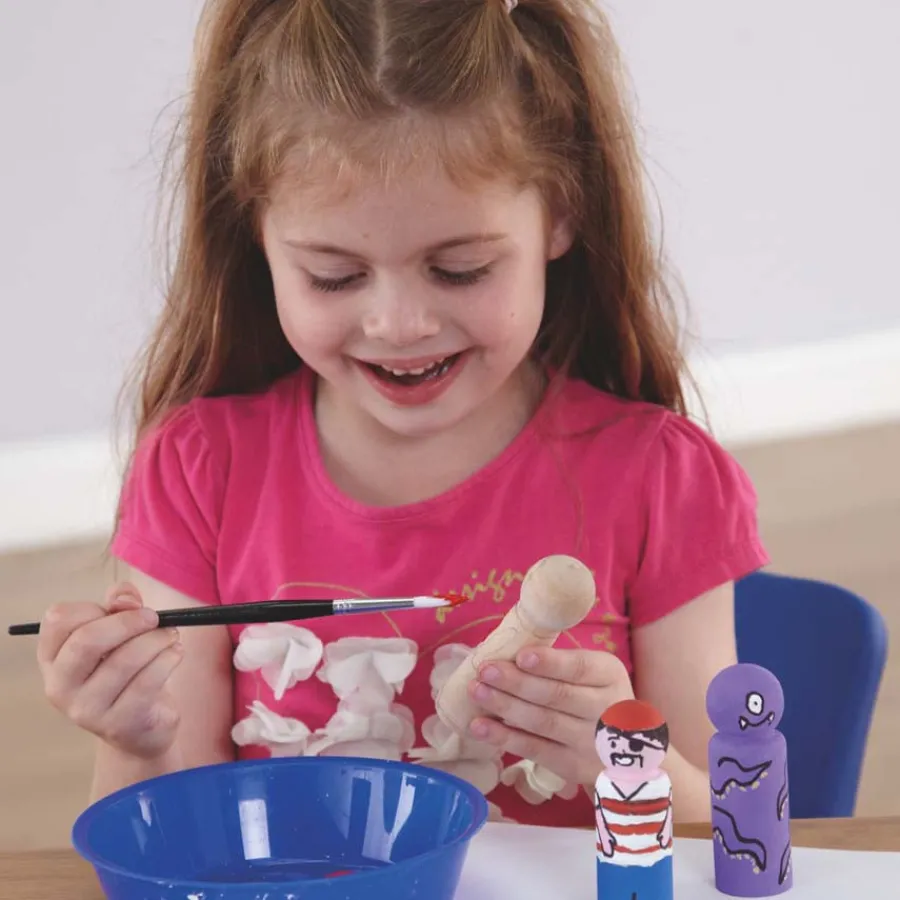 Discount Small World Natural Wooden Peg People 20pk Figures|Festivals & Celebrations