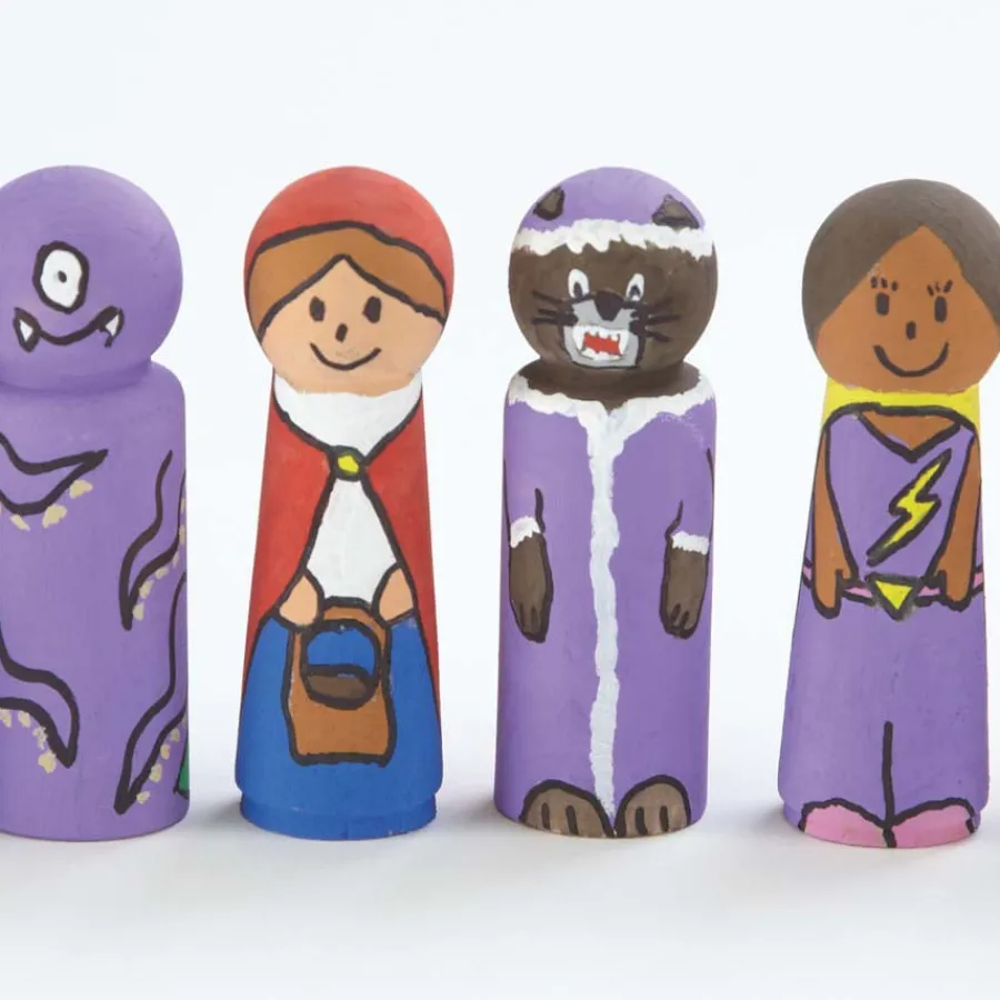 Discount Small World Natural Wooden Peg People 20pk Figures|Festivals & Celebrations