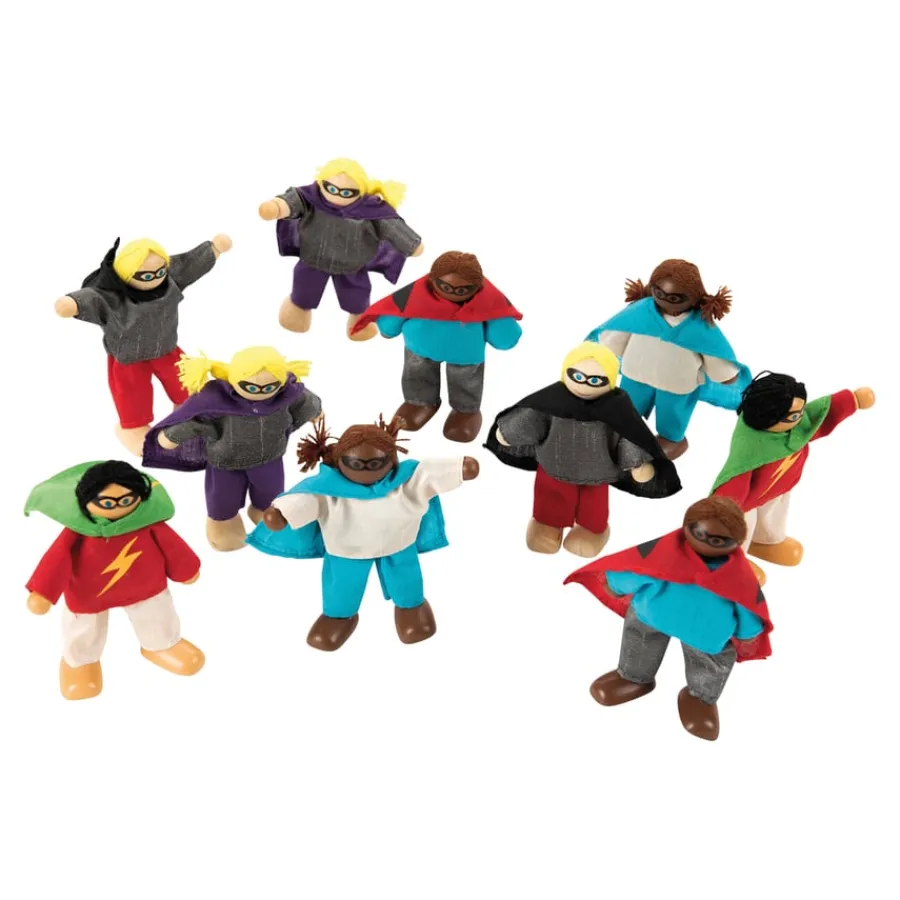 Small World Superhero Figures 10pk Superheroes|Figures