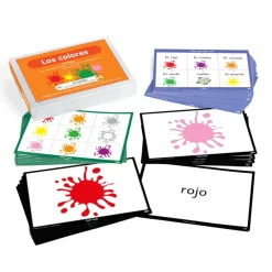 Sale Spanish Colours Vocabulary Builder Activity Cards 46pk Topics & Cultures|Spanish