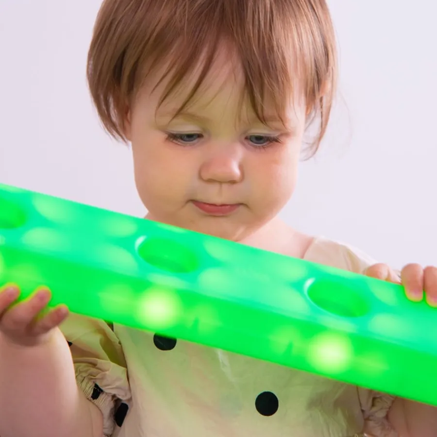 Best Stack and Build Glow Blocks 9pk Light Up Learning|Sensory Construction