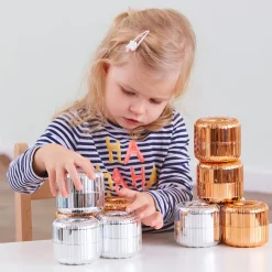 New Stack, Thread and Roll Metallic Beads 20pk Shop The Full Range|Sensory Construction