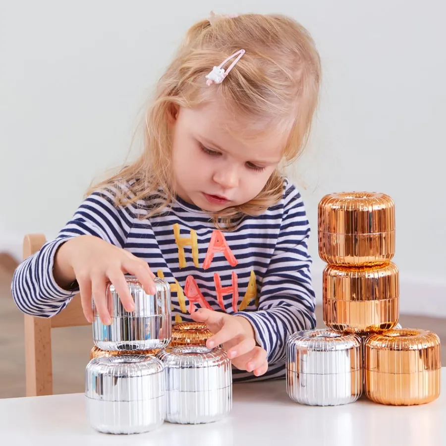 New Stack, Thread and Roll Metallic Beads 20pk Shop The Full Range|Sensory Construction
