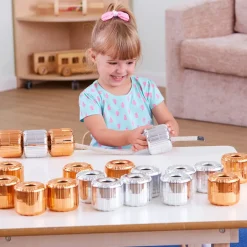 New Stack, Thread and Roll Metallic Beads 20pk Shop The Full Range|Sensory Construction
