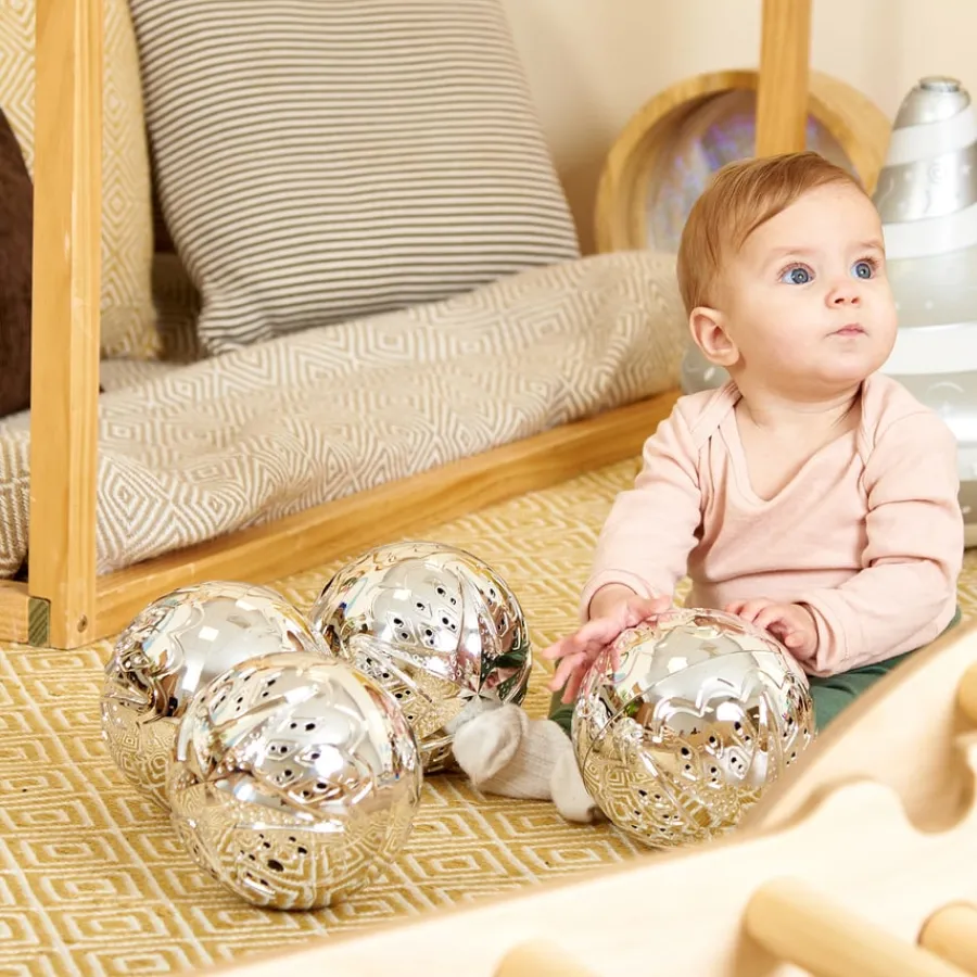 Outlet Super Shiny Silver Sensory Balls 4pk Shop The Full Range|Outdoor Physical Development