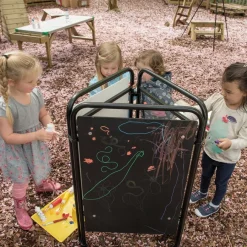 Online Three Sided Packaway Toddler Easel Assorted Surfaces Dividers, Display & Easels|Dividers, Display & Easels