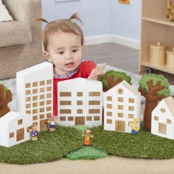 Sale Tiny Town Wooden Houses 5pcs Shop The Full Range|Emergency Services