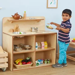 Discount Toddler Wooden Role Play Kitchen Unit H79cm Role Play|Shop The Full Range