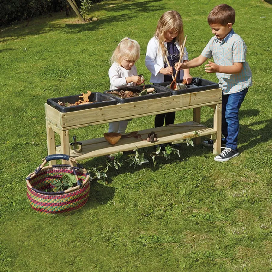 Clearance Triple Treasure Messy Play Table Outdoor Sand & Water|Shop The Full Range