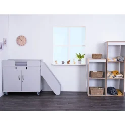 Outlet Walk Up Changing Unit Pale Grey & Antibac Mat Baby Changing Stations|Sleeping, Changing & Feeding