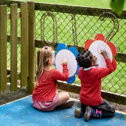 Outlet Whiteboard Fence Daisy Set 4pk Whiteboards|Outdoor Art