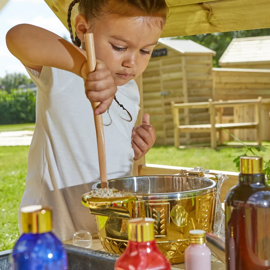 Sale Wooden Mud Kitchen House H145 x W110 x D100cm Outdoor Sand & Water|Mud Kitchens