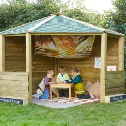 Online Wooden Outdoor Corner Play Cottage Role Play Furniture & Accessories|Dens & Play Equipment