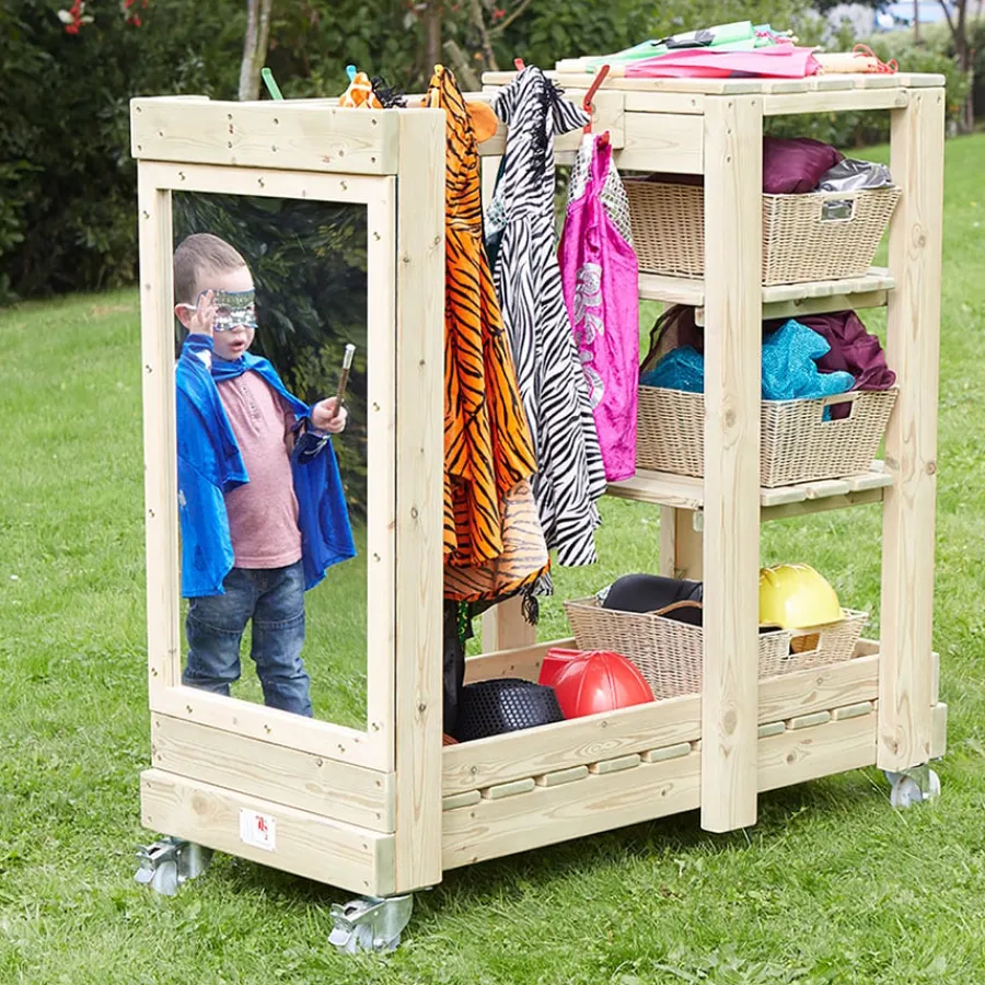 Best Wooden Outdoor Role Play Dressing Up Storage Unit Dressing Up