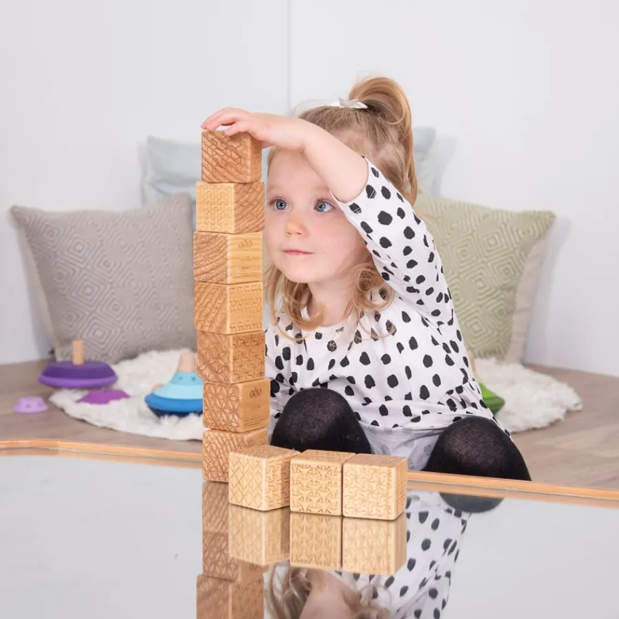 Best Wooden Pattern Bricks 10pk Space, Shape & Measure|Patterns, Sequencing & Matching