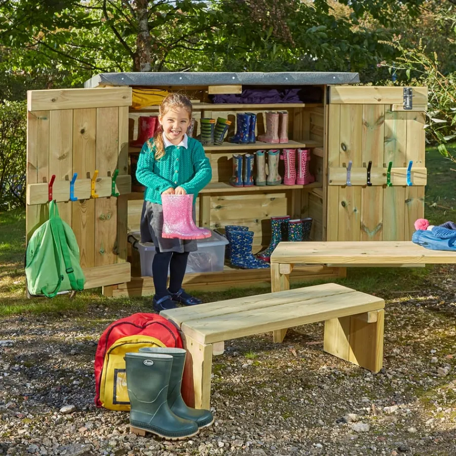 Best Wooden & Benches Outdoor Storage|Wellie Storage