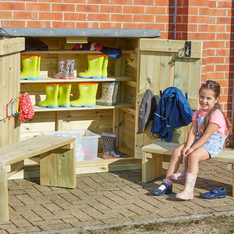 Best Wooden & Benches Outdoor Storage|Wellie Storage