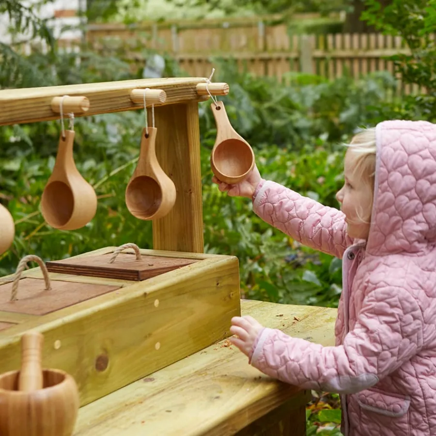 Best Woodland Wooden Cup 6pk Outdoor Sand & Water|Sand & Accessories