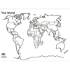 Best World and British Isles Whiteboard Set of 5 A3 Fieldwork|Maps & Compasses