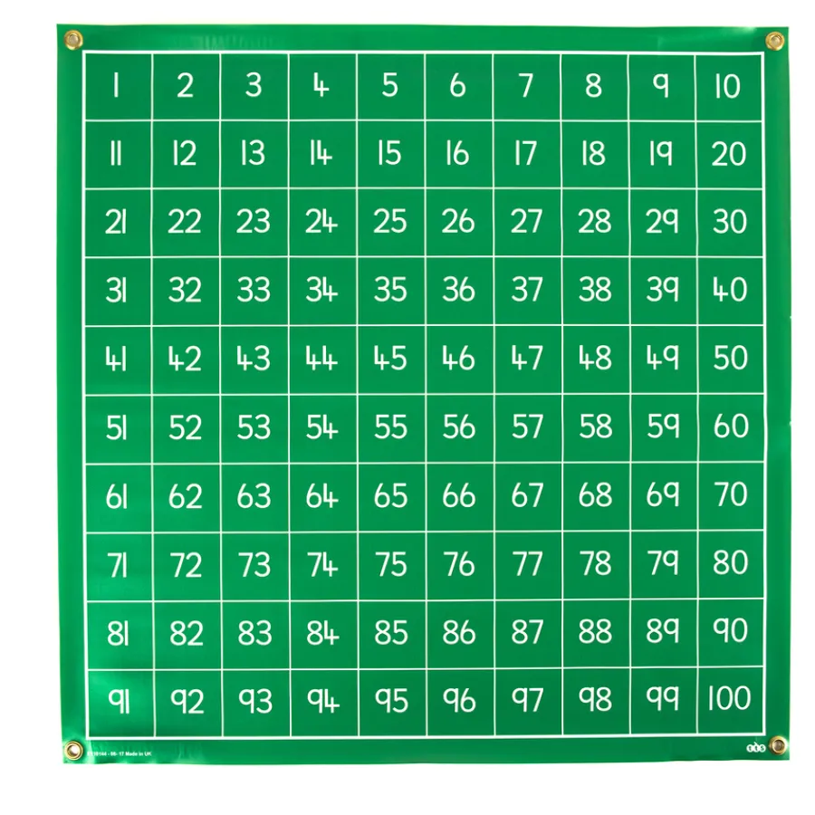 Write on Vinyl Hundred Squares 1-100 Ascending Number & Place Value|Exploring Numbers
