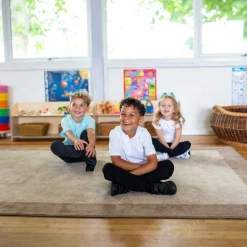 Sale Two Tone Border Rectangular Carpet Rugs & Mats|Library Furniture