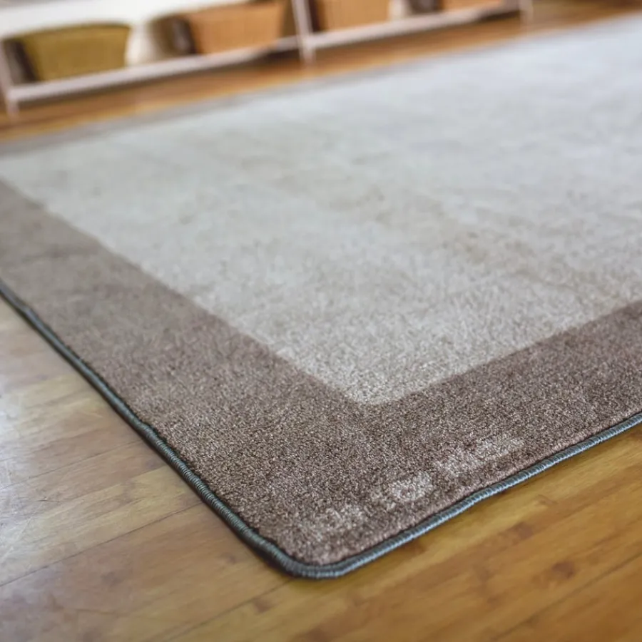 Sale Two Tone Border Rectangular Carpet Rugs & Mats|Library Furniture