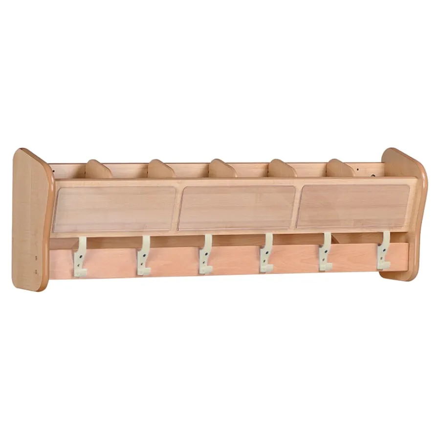 Best Wall Mounted 6 Classroom Coat Hooks Cloakroom Storage