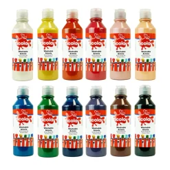 Sale Washable Ready Mixed Paint Assorted 12 x 300ml Outdoor Art|Painting