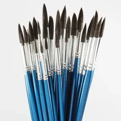 Sale Watercolour Paint Brushes Assorted 30pk Paint Pots & Trays|Paint Brushes & Applicators