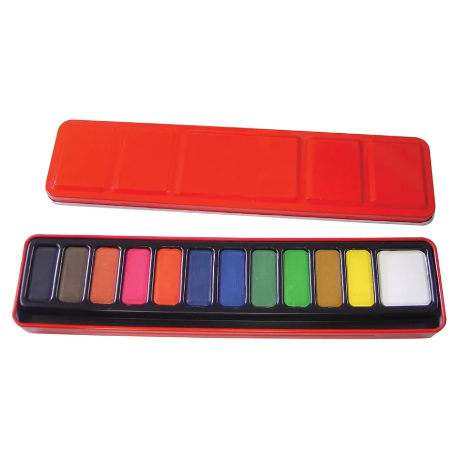 Discount Watercolour Tins Assorted Colours Paints & Canvases|Watercolour Paint