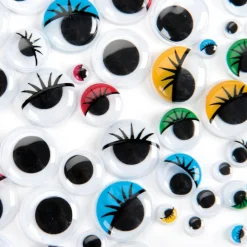 Sale Wiggle Stick On Eyes Assorted 1000pk Steam|Festivals & Celebrations
