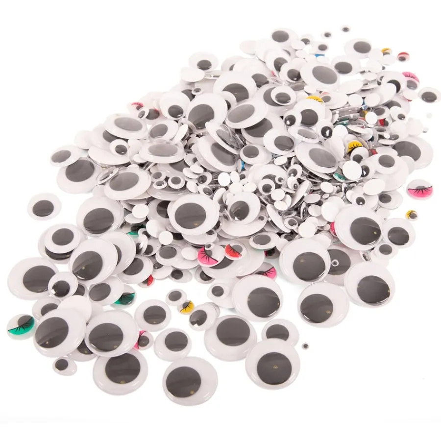 Discount Wiggly Eyes Bumper Pack Assorted 1000pk Festivals & Celebrations|Collage & Craft