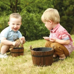 Wooden Buckets 2pk Outdoor Sand & Water|Sand & Accessories