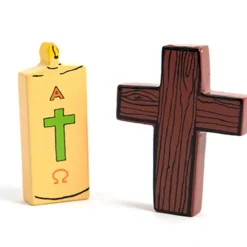 Online Wooden Christian Symbols 5pk Re|Christianity