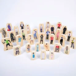 Discount Wooden Community and Occupation People Blocks Topics|Figures