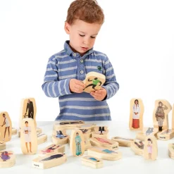 Discount Wooden Community and Occupation People Blocks Topics|Figures