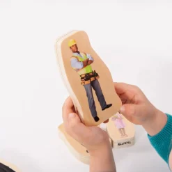 Discount Wooden Community and Occupation People Blocks Topics|Figures