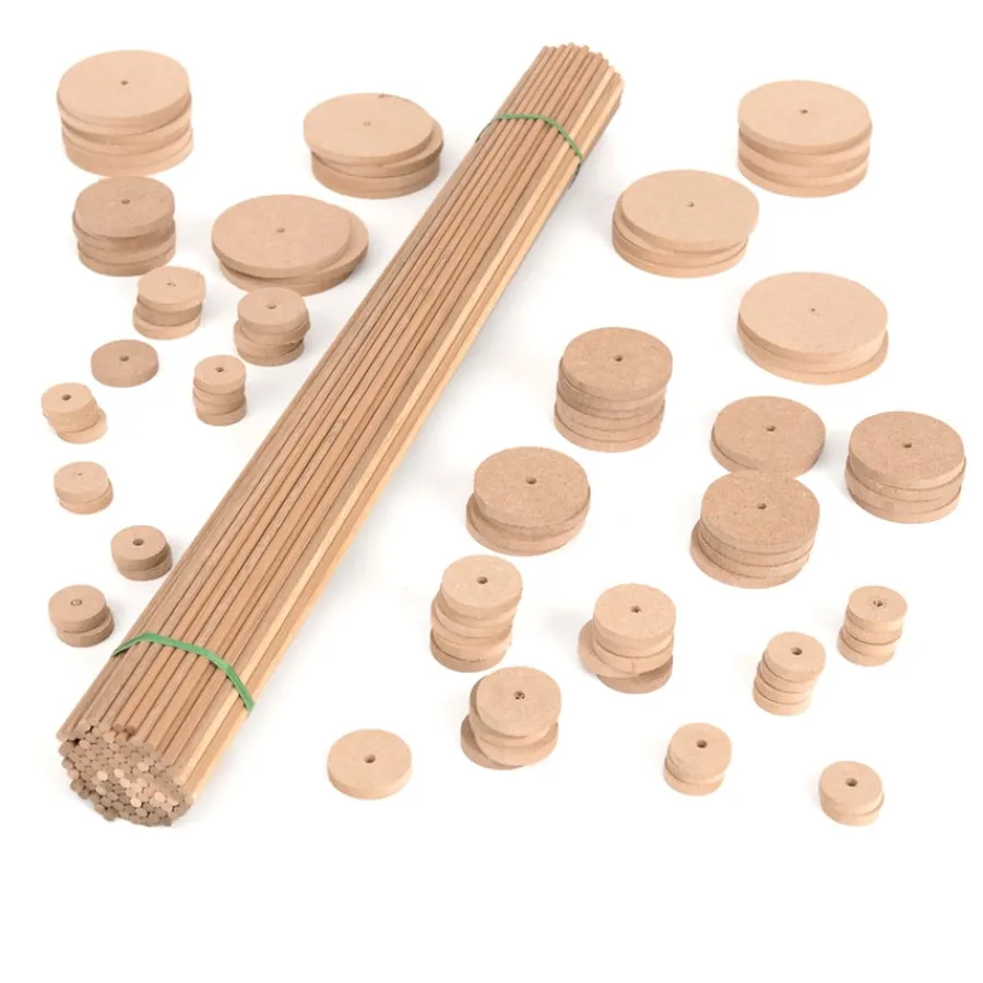 Wooden Dowels & Wheels Pack Steam|Wood & Construction Materials