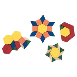 Wooden Geometric Pattern Blocks 250pk Geometry & Shape|Maths Essentials
