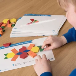 Wooden Geometric Pattern Blocks 250pk Geometry & Shape|Maths Essentials
