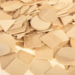 Wooden Geo Shapes Collage 1000pk Festivals & Celebrations|Collage & Craft