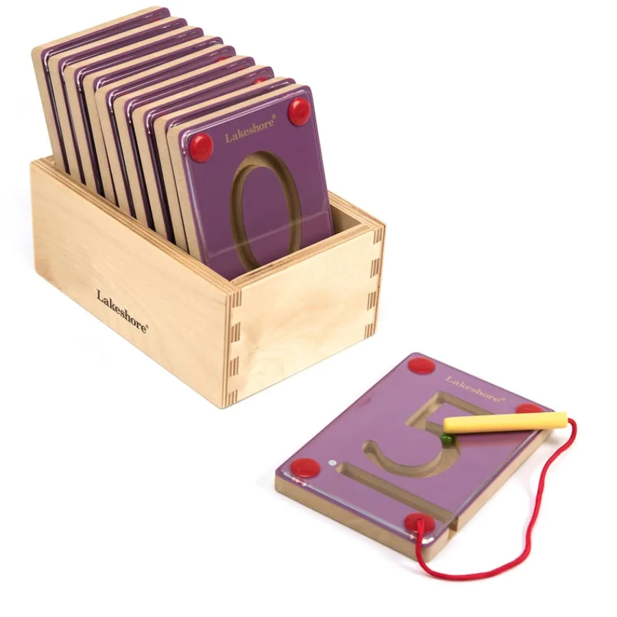 Wooden Magnetic Learning Numbers 0-9 Pre-Writing & Fine Motor Skills|Number & Place Value